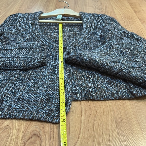 LOFT sequins gray cardigan with acrylic and wool - Picture 10 of 15